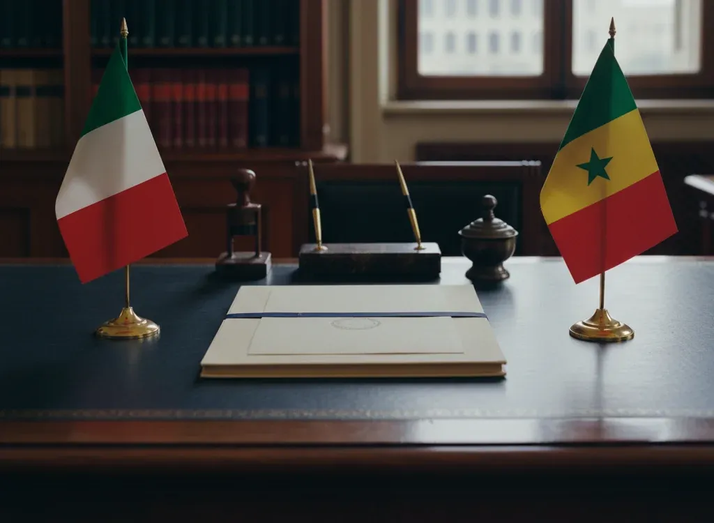Codice fiscale italiano per cittadini nati in Mali — scena d'archivio istituzionale con bandiere Mali e Italia, codice catastale Z329